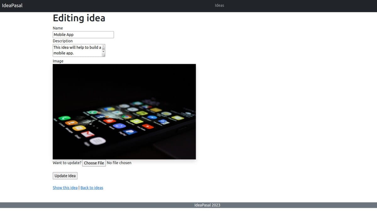 Idea Pasal Image uploading